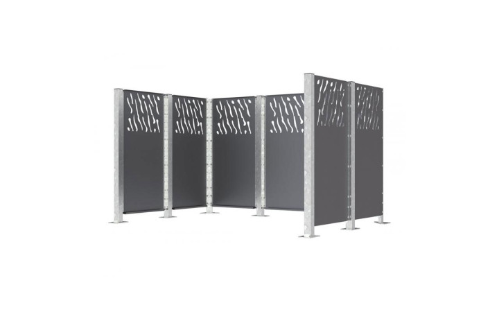 BARDAGE ACIER JUSSAC - LG 750 mm RAL GRIS PROCITY