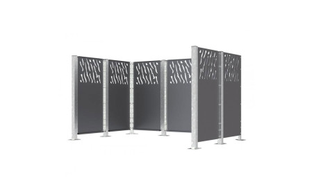 BARDAGE ACIER JUSSAC - LG 750 mm RAL GRIS PROCITY