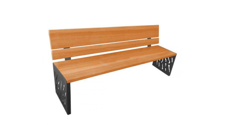 BANC JUSSAC ACIER/DOSSIER BOIS CHENE CLAIR RAL GRIS PROCITY
BANC EN ACIER ET BOIS MODERNE JUSSAC POUR ESPACE URBAIN