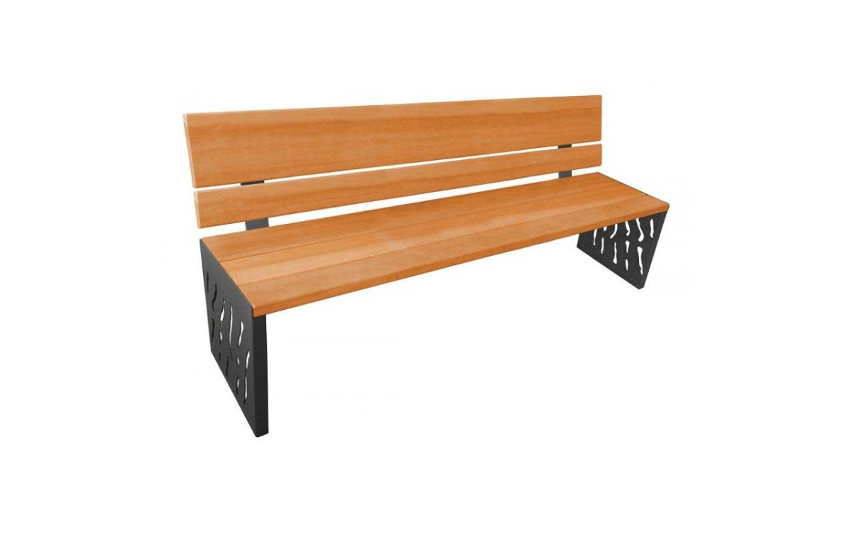 BANC JUSSAC ACIER/DOSSIER BOIS CHENE CLAIR RAL GRIS PROCITY
BANC EN ACIER ET BOIS MODERNE JUSSAC POUR ESPACE URBAIN