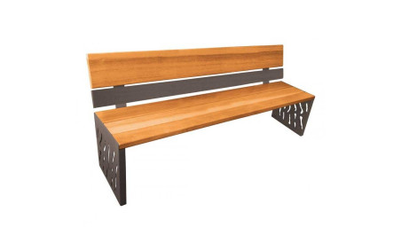 BANC ACIER/DOSSIER BOIS-ACIER CHENE CLAIR RAL GRIS PROCITY
MOBILIER URBAIN MODERNE EXTÉRIEUR INTÉRIEUR