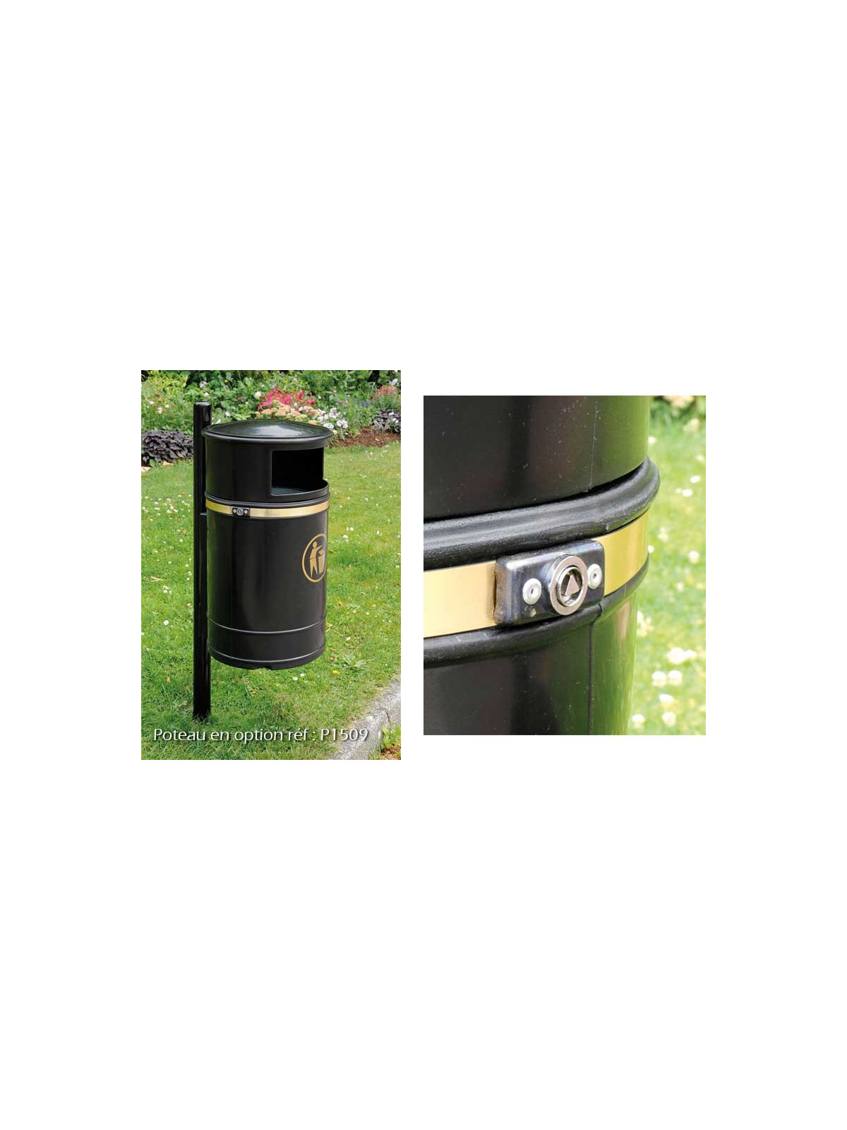 CORBEILLE SAINT VICTOR 40 L NOIR