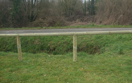 Cloture bois LANNION installation bordure voie publique collectivité