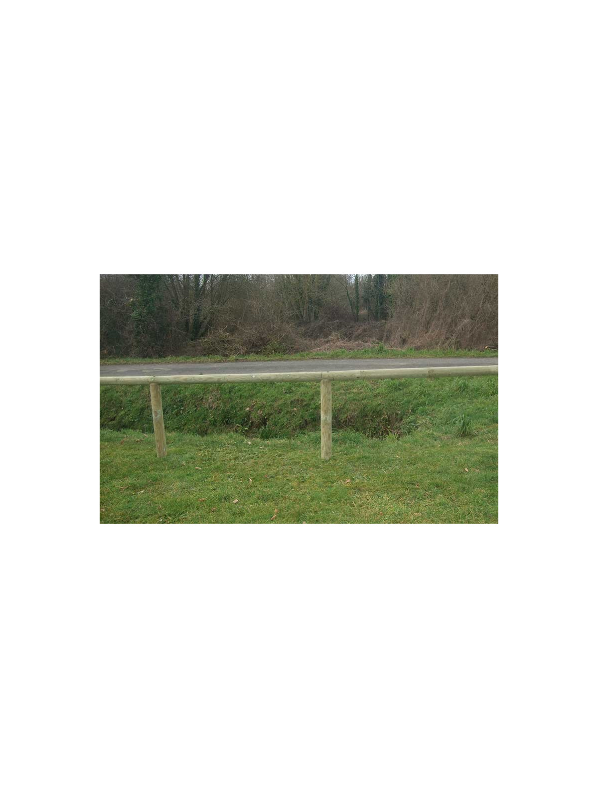 Cloture bois LANNION installation bordure voie publique collectivité