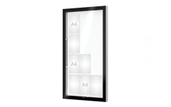 VITRINE EDGE 80 mm 12A4 MURALE SANS BANDEAU