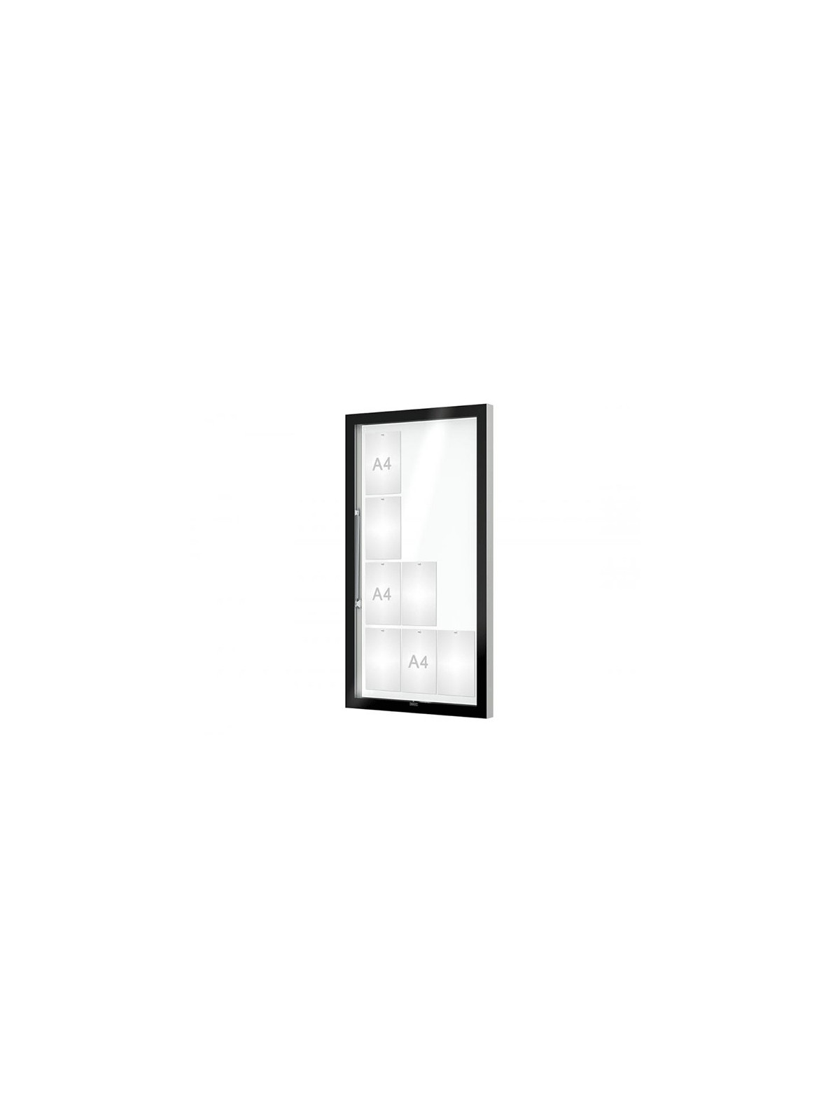 VITRINE EDGE 80 mm 12A4 MURALE SANS BANDEAU