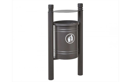 CORBEILLE BERUGES AVEC SEAU CITY RAL GRIS PROCITY