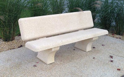 BANC BÉTON SEVILLE version ocre sablé