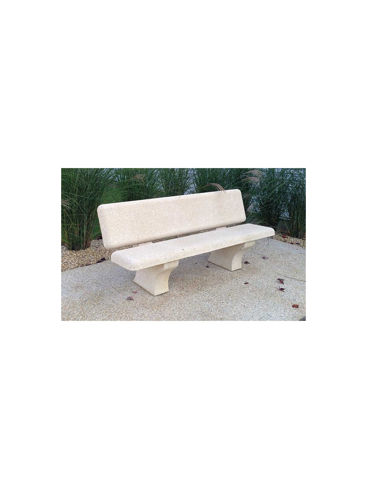 BANC BÉTON SEVILLE version ocre sablé