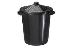 LOT de 6 POUBELLES de RUE 80 L En polyéthylèbe haute densité
