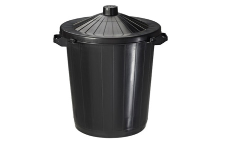 LOT de 6 POUBELLES de RUE 80 L En polyéthylèbe haute densité