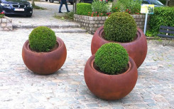 POT ROND EFFET CORTEN SANS RESERVE