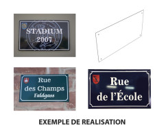 PLAQUE DE RUE EMAIL PLANE POUR MUR