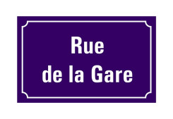 PLAQUE DE RUE EMAIL PLANE