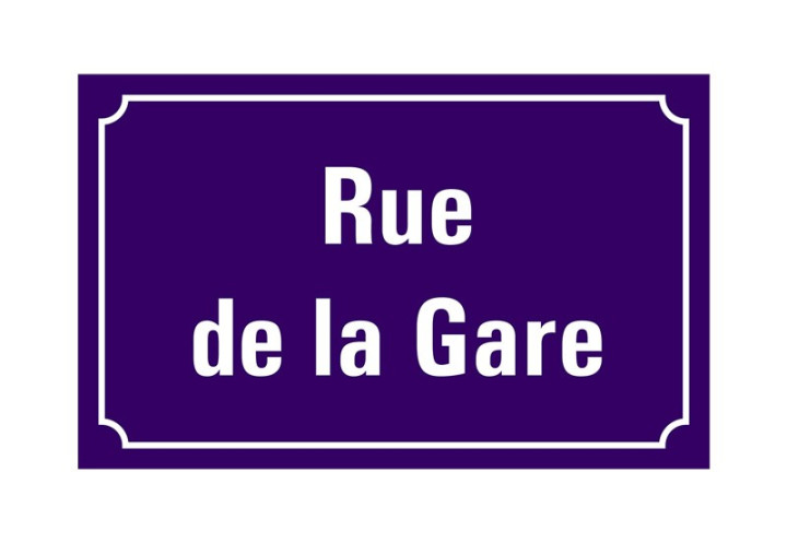 PLAQUE DE RUE EMAIL PLANE