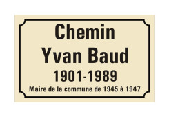 PLAQUE DE RUE EMAIL PLANE