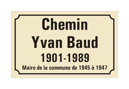 PLAQUE DE RUE EMAIL PLANE