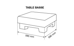 TABLE BASSE OLGA