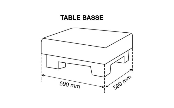 TABLE BASSE OLGA