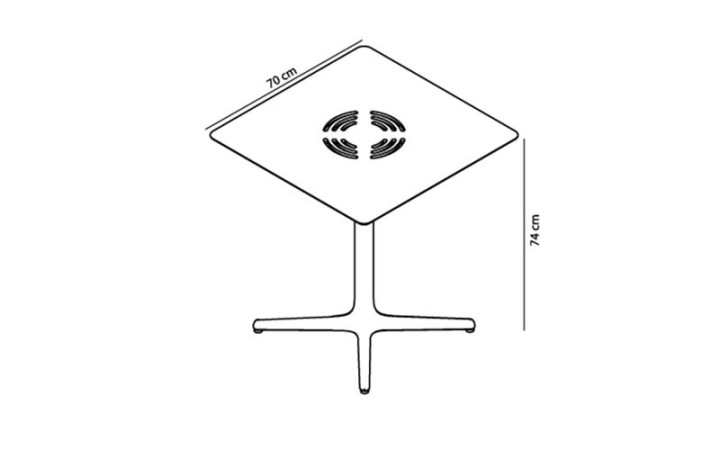 TABLE CARRÉE TOLEDO