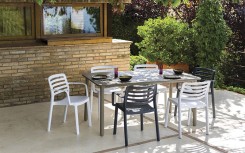 CHAISE DESIGN WIND POLYPROPYLÈNE RECYCLABLE 
MOBILIER DE RÉCEPTION MODERNE POUR PROFESSIONNEL