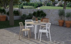 FAUTEUIL MODERNE WIND 100% RECYCLABLE ET EMPILABLE
MOBILIER DESIGN DE RÉCEPTION POUR ESPACE RESTAURATION INTÉRIEUR EXTÉRIEUR