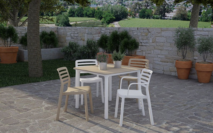 FAUTEUIL MODERNE WIND 100% RECYCLABLE ET EMPILABLE
MOBILIER DESIGN DE RÉCEPTION POUR ESPACE RESTAURATION INTÉRIEUR EXTÉRIEUR