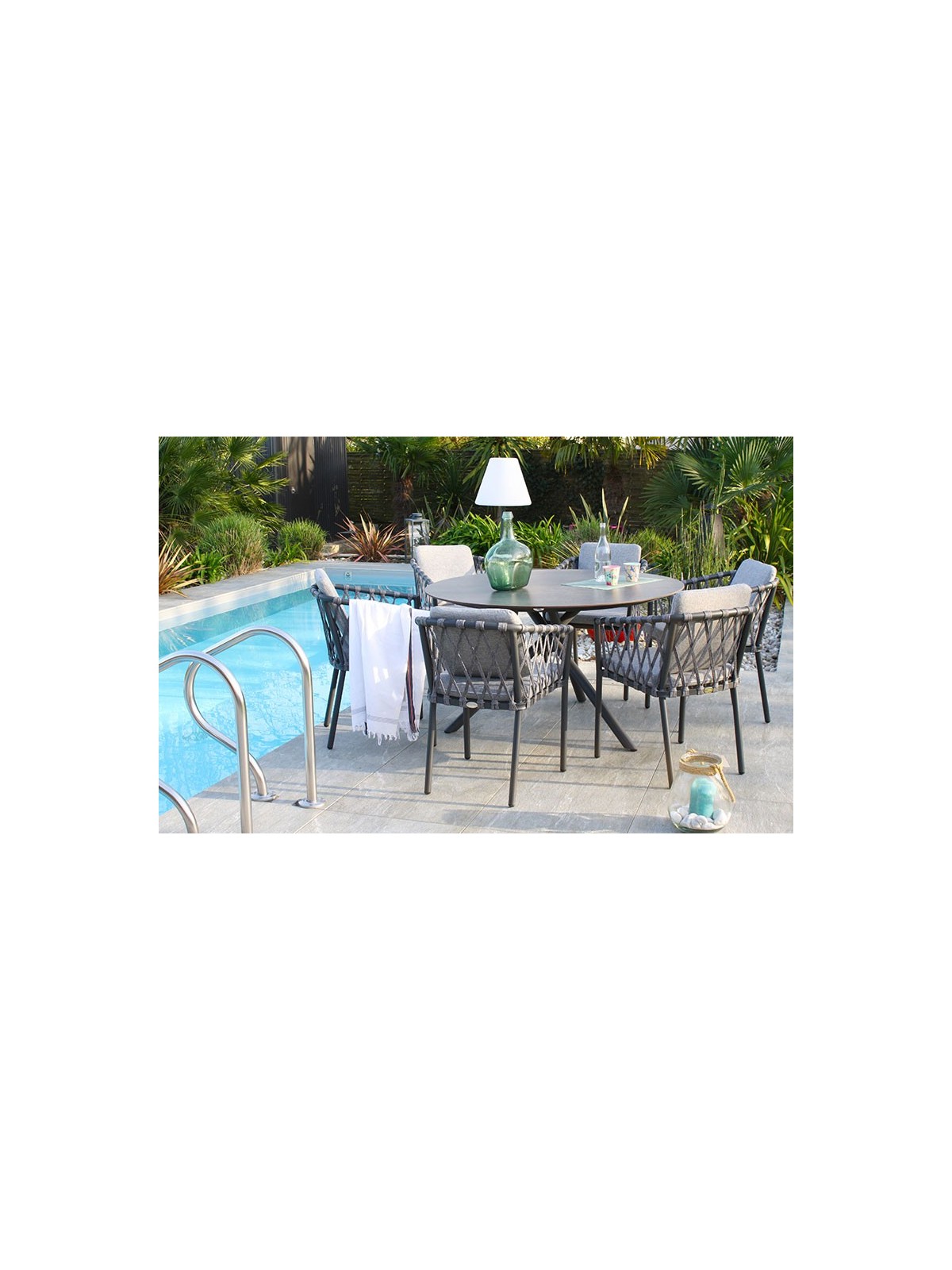 TABLE RONDE ALU ARUBA