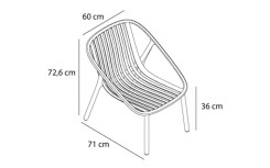 FAUTEUIL VALETTE EN POLYPROPYLÈNE