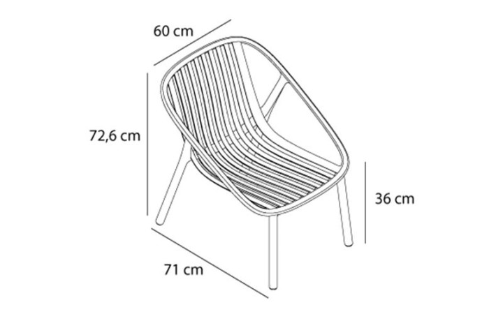 FAUTEUIL VALETTE EN POLYPROPYLÈNE