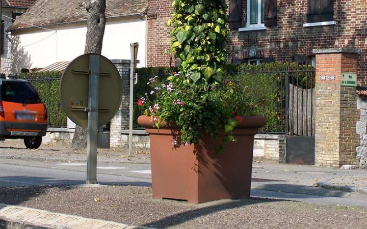 JARDINIÈRE CARRE LISSE EMBOITABLE