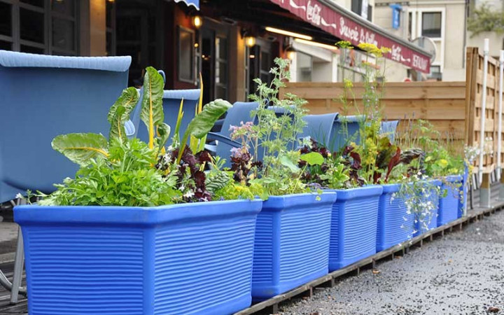 JARDINIÈRE BAC RECTANGULAIRE polyéthylène