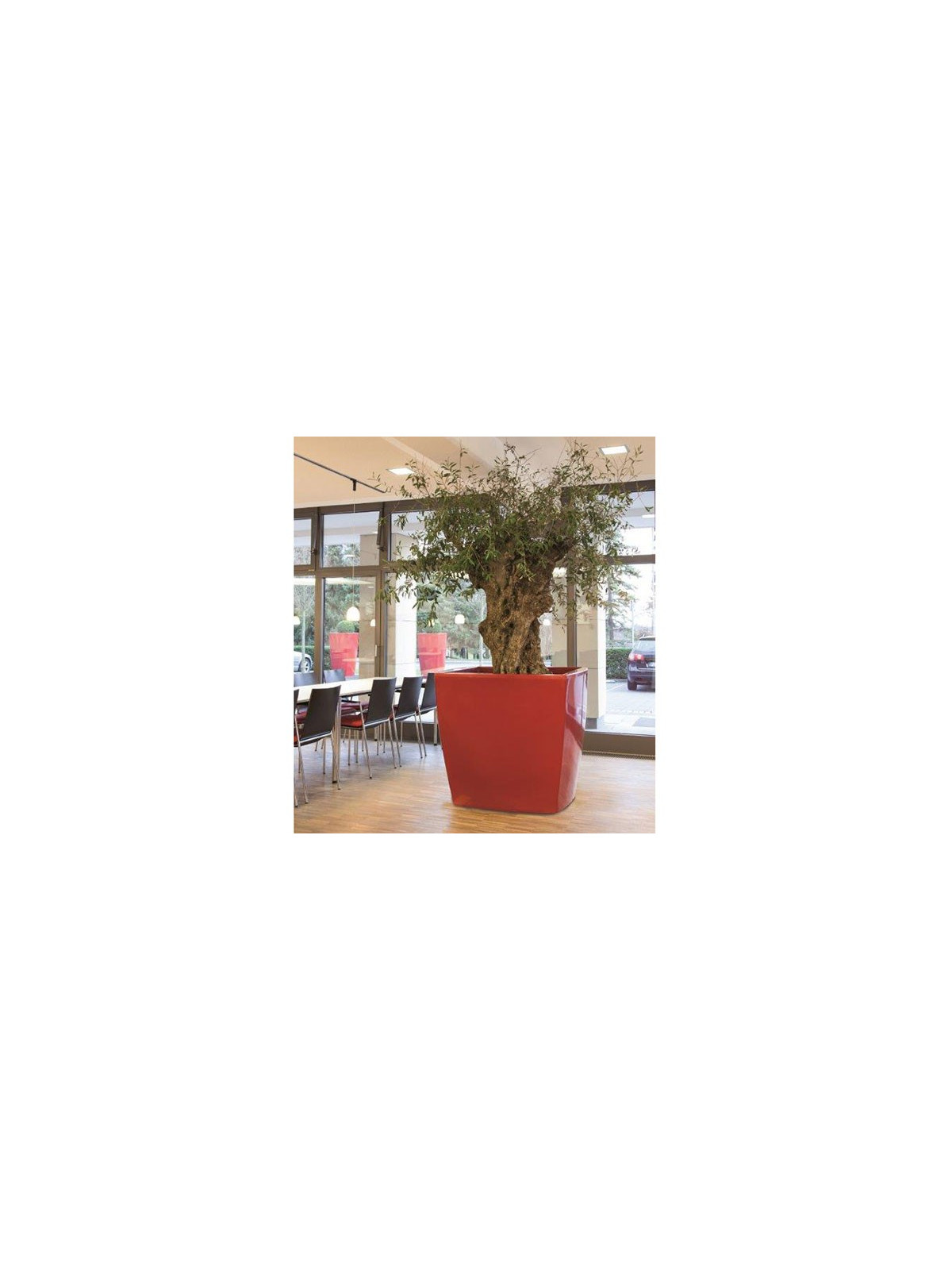 POT TREVIA CARRE EN POLYETHYLENE