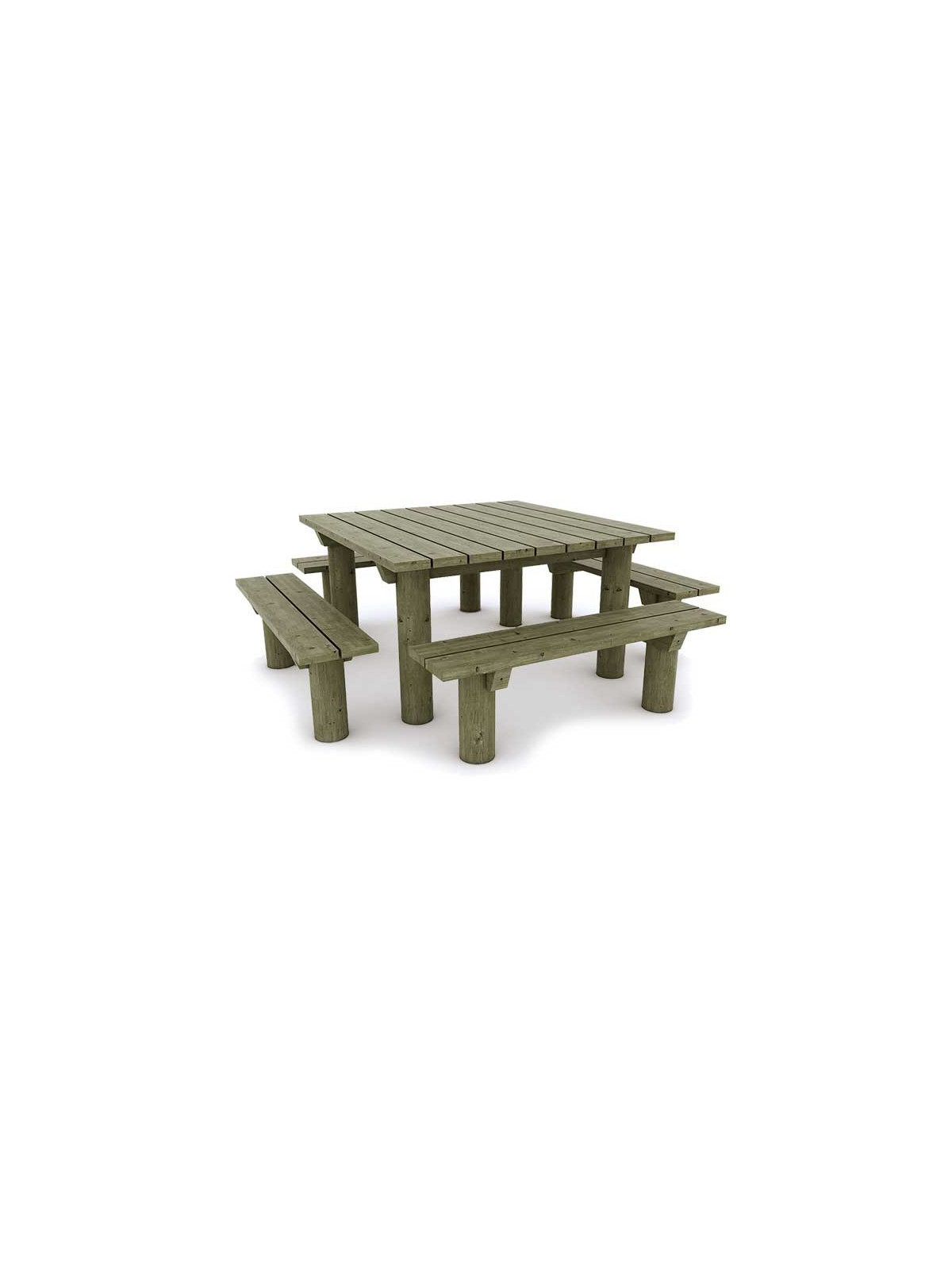 TABLE PIQUE NIQUE CARRÉE EN BOIS PICTAVE POUR COLLECTIVITÉ
MOBILIER URBAIN EN BOIS POUR ZONES DETENTE