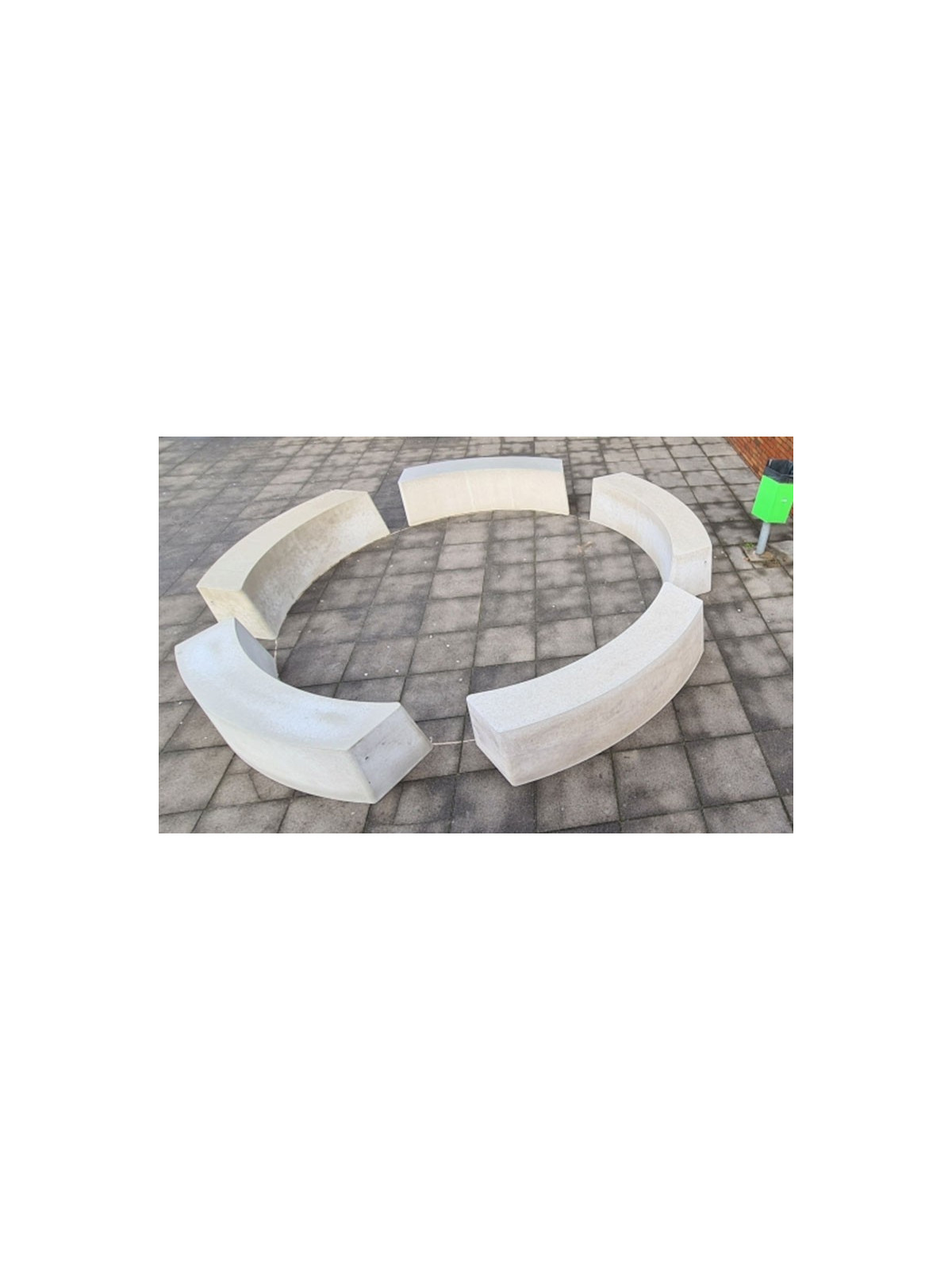 BANQUETTE BÉTON LUDI COURBE