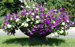 PIED POUR JARDINIERE EN PLASTIQUE VASQUE AU SOL ESPACE PUBLIC