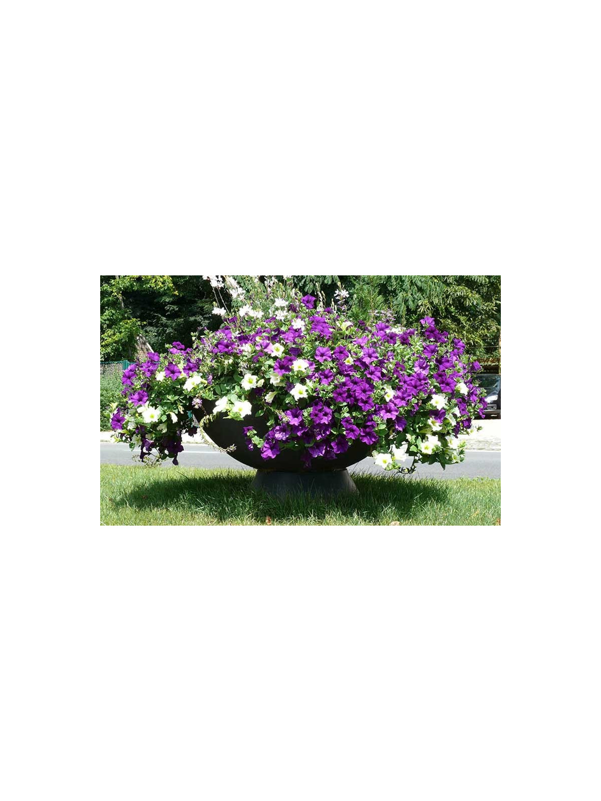 PIED POUR JARDINIERE EN PLASTIQUE VASQUE AU SOL ESPACE PUBLIC