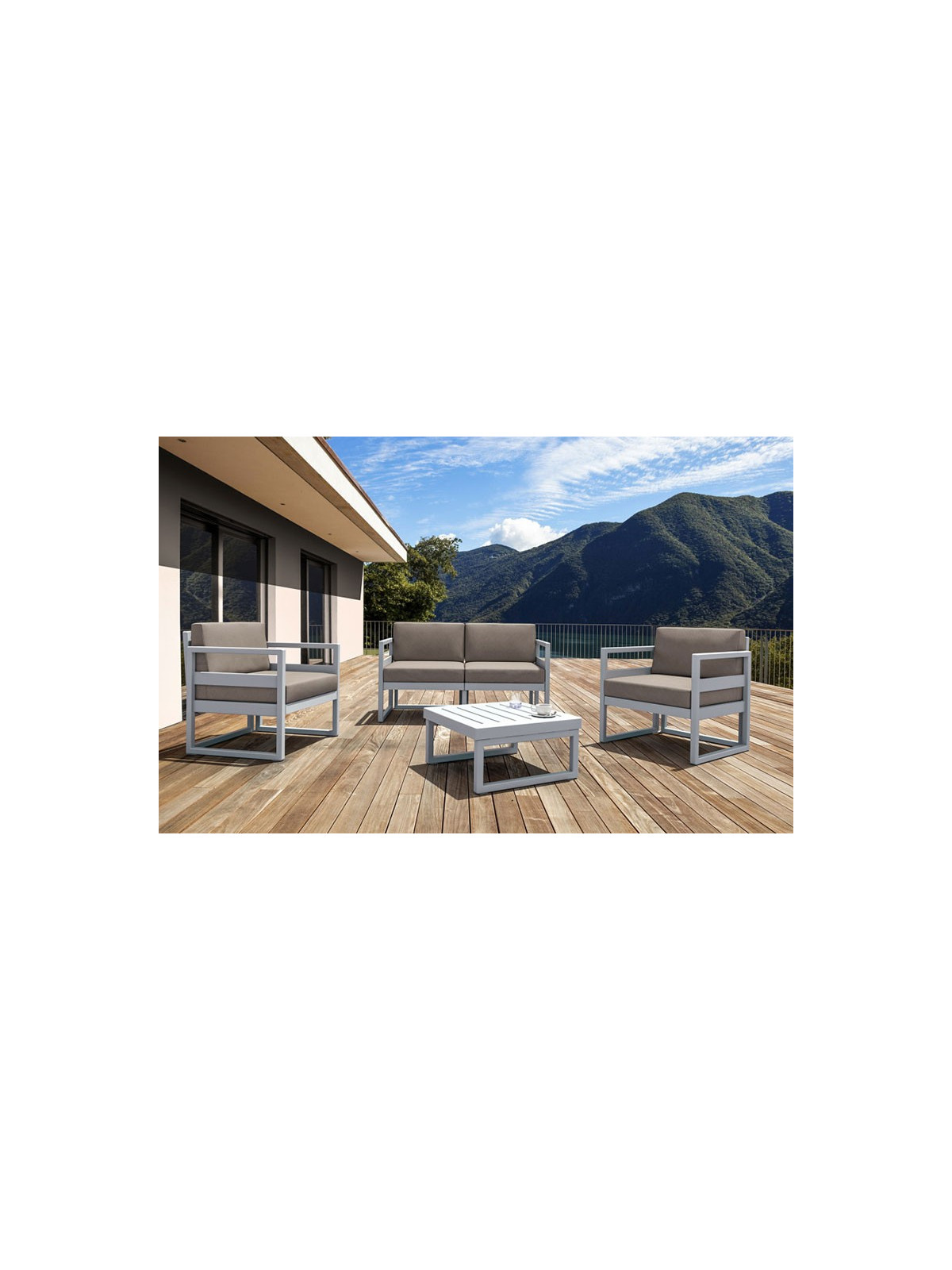 ENSEMBLE CANAPÉ MYKONOS AVEC COUSSIN