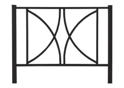 BARRIERE VAUBAN 1500 mm ANTHRACITE RAL 7016