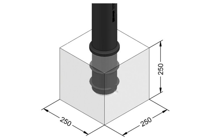 POTELET POLYETHYLENE FLEXIBLE TOTAL DIMENSIONS