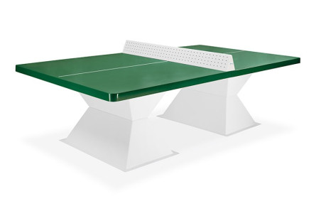 TABLE PING PONG JADE COINS SECURI - EP 60 - VERT SAPIN - FILET SECURI POUR AIRE DE JEUX EXTÉRIEURE