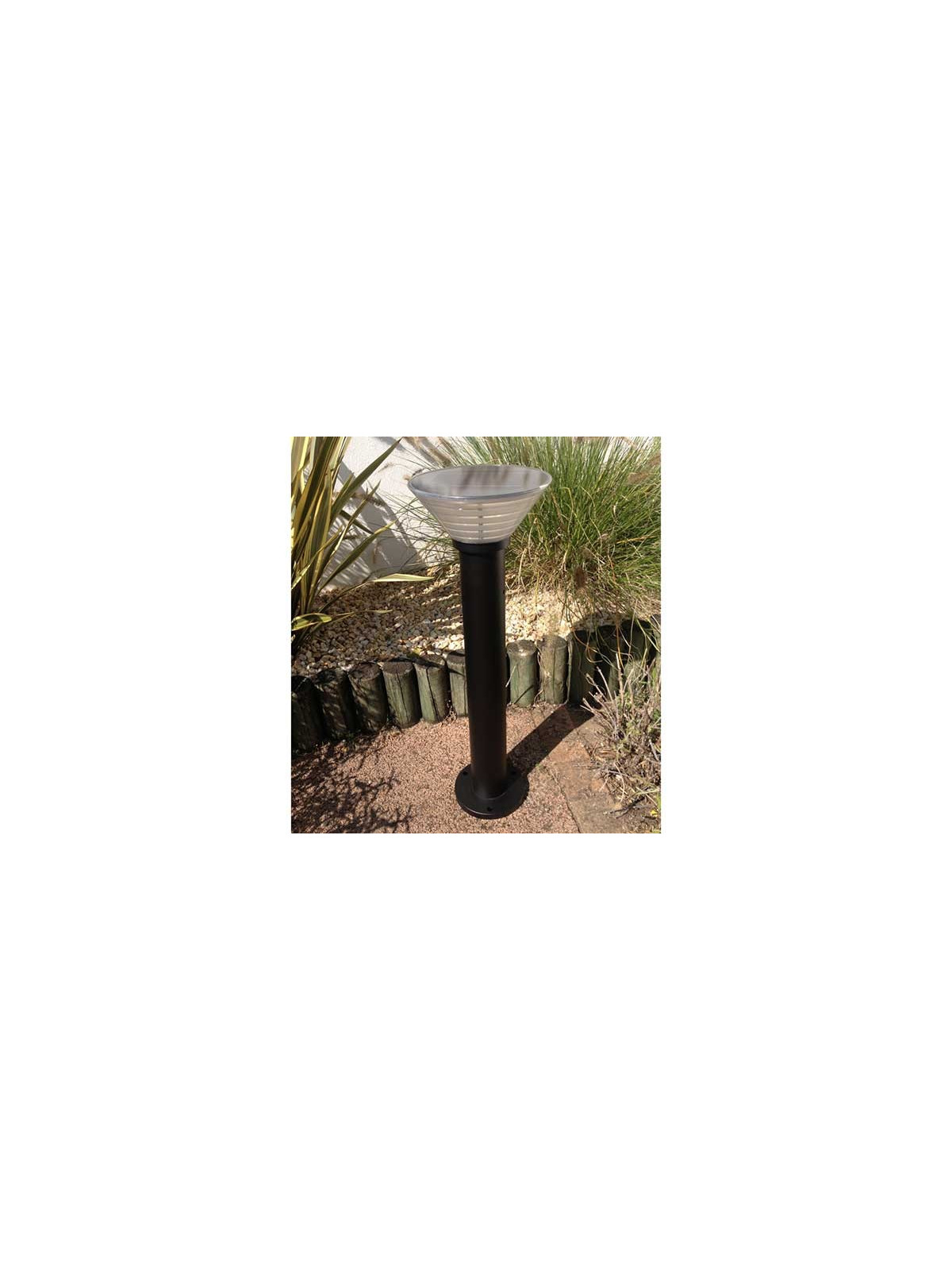 BORNE SOLAIRE RONDE A SOCLE 800 mm