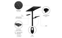 LAMPADAIRE SOLAIRE CLASSIC 40 W
ÉCLAIRAGE PUBLIC A LED POUR JARDIN ET ESPACE EXTÉRIEUR