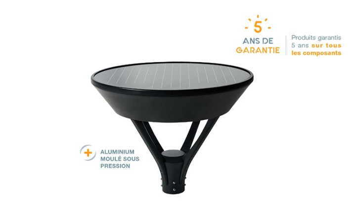 LAMPADAIRE POUR PARKING PRIVÉ A LED SOLAIRE FORME COUPOLE
ÉCLAIRAGE PUBLIC POUR ESPACE EXTERIEUR ET PARKING