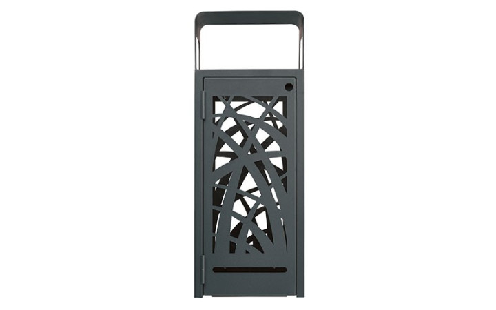 CORBEILLE DE VILLE DESIGN ET MODERNE FLORY 
POUBELLE DE RUE POUR ESPACE PUBLIC
COLLECTEUR DE DÉCHET INTÉRIEUR EXTÉRIEUR