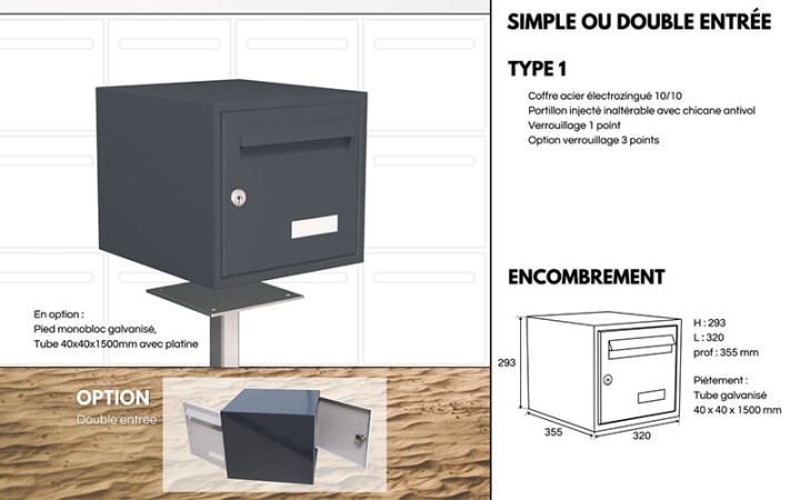 BOITE AUX LETTRES INDIVIDUELLE
