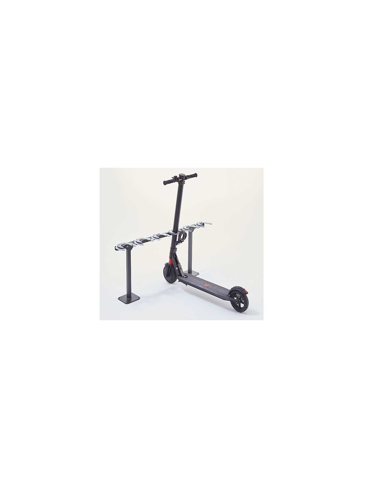 Support trottinette sur pied 6 places Stationnement parking cycle
