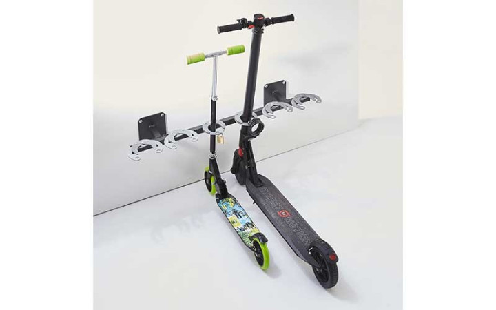 SUPPORT TROTTINETTES MURAL 6 PLACES