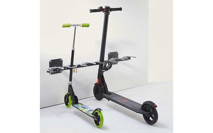 SUPPORT TROTTINETTES MURAL 6 PLACES