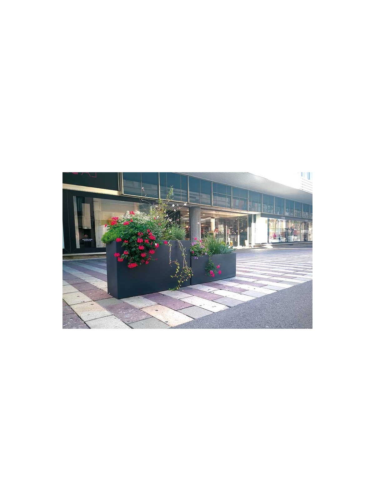 JARDINIÈRE SÉPARATEUR DROIT DESIGN POUR EXTÉRIEUR
BORDURE FLEURIE POUR TERRASSE ET ESPACE DÉTENTE EN PLEIN AIR